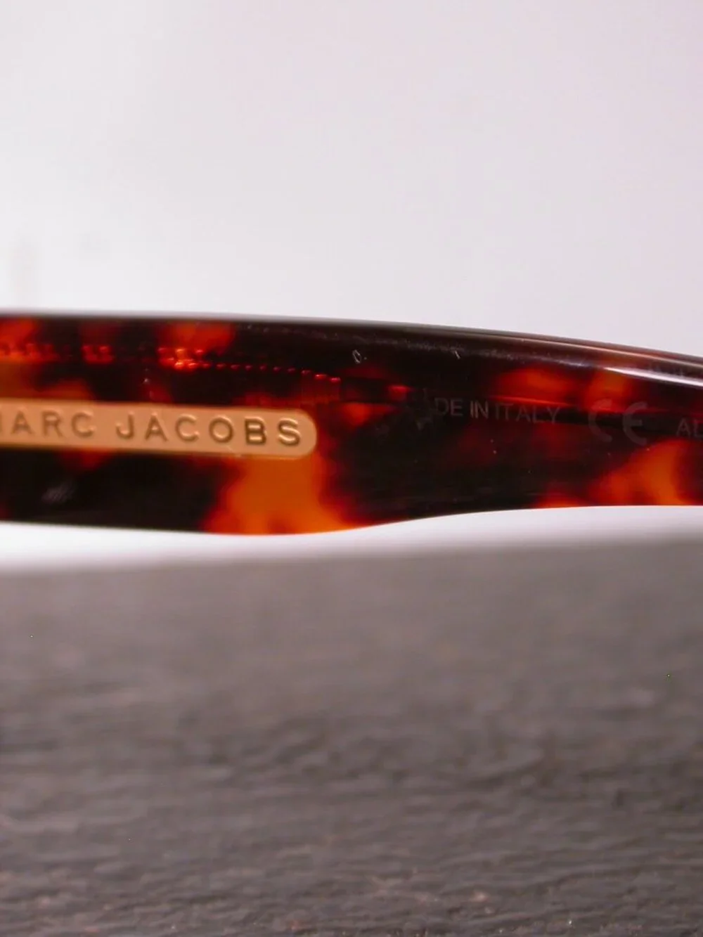 Marc Jacobs Gold and Tortoise Sunglasses Made in Italy